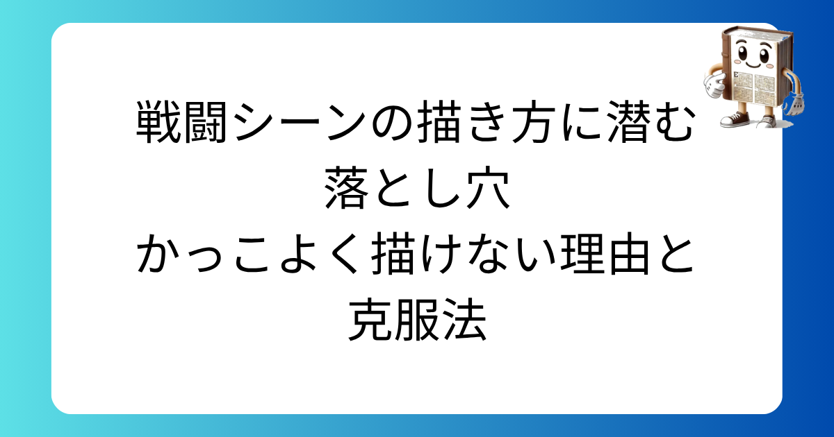 戦闘シーンの描き方に潜む落とし穴　かっこよく描けない理由と克服法